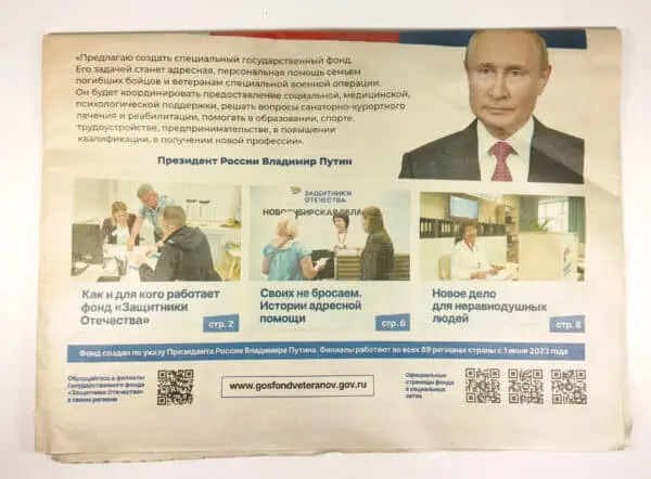 Russian newspaper propaganda