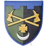 TRO Sappers Patch 7x8cm – Ukrainian Territorial Defense Engineering PVC Velcro Insignia 4 TRO Sappers Patch