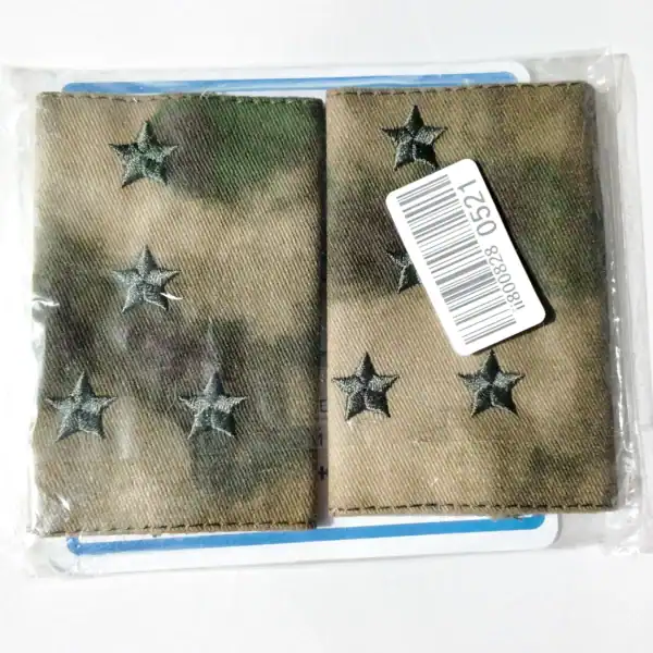 Russian Rosgvardiya Captain Field Shoulder Board 8×5cm on VKPO uniform