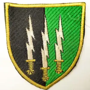1st Signal Regiment Ukraine patch combat worn shield with lightning swords