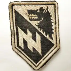 Ukrainian Wolf Patch combat worn embroidered 8×5.5cm