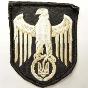 Ukrainian Eagle Patch combat worn embroidered 8.5×7cm with trident emblem