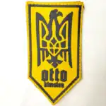 Ukrainian Otto Division Patch 7×4 cm yellow black authentic insignia