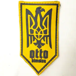 Ukrainian Otto Division Patch 7×4 cm yellow black authentic insignia