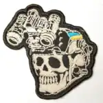 Ukrainian NPO Skull Patch 7,5×8 cm authentic combat worn insignia
