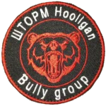 Russian SHTORM Hooligan Insignia Patch 8cm with bear emblem