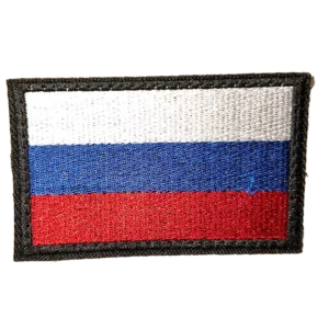 Russian Flag Patch 7×4 cm embroidered insignia
