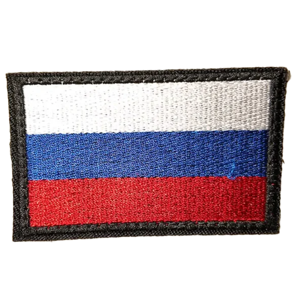 6 Russian Flag Patch 7×4 cm embroidered insignia