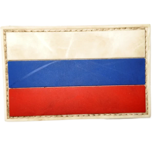 Russian PVC Combatant Trophy Flag Patch 7.5×5 cm military insignia