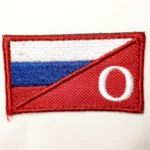 Russian Brave O Patch 7×4 cm with national flag