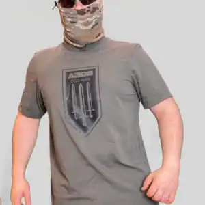 Ukrainian AZOV 3rd Brigade original t-shirt associated with modern military context