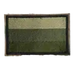 Russian Field Color Flag Patch 7 Russian field color flag patch embroidered in muted green tones on textile base