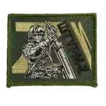 Assault Z Trophy Russian Gear Patch 7 Assault Z Trophy Russian Gear Patch embroidered with assault figure and Z marking on green field fabric