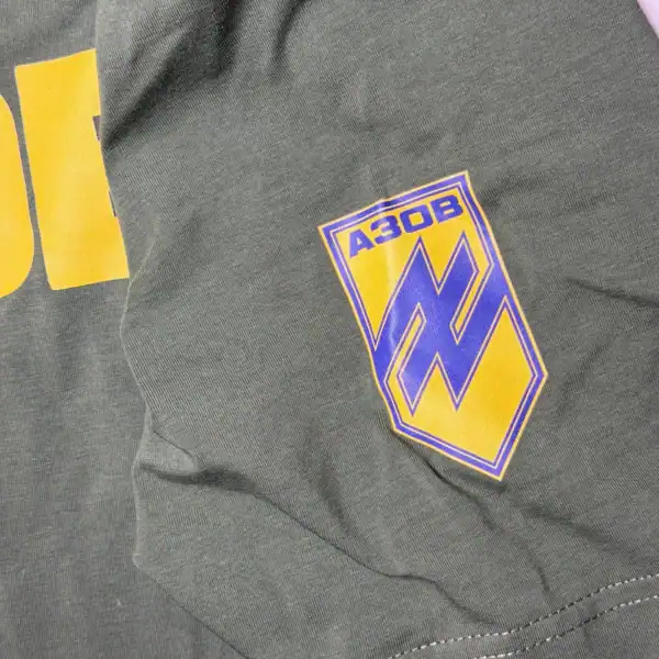 Ukrainian AZOV 3rd Brigade graphic t-shirt with alternative design linked to military context