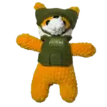 Russian Soldier Fox Talisman Soft Toy 3 Russian soldier fox talisman soft toy with embroidered Cyrillic text and military-style vest conflict-context collectible