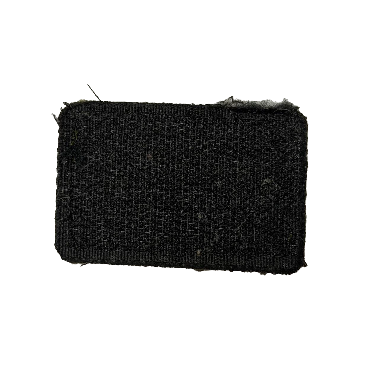 Combat Used Russian Z Patch – Diagonal Tricolor Design 2 Combat Used Russian Z Patch – reverse showing hook backing