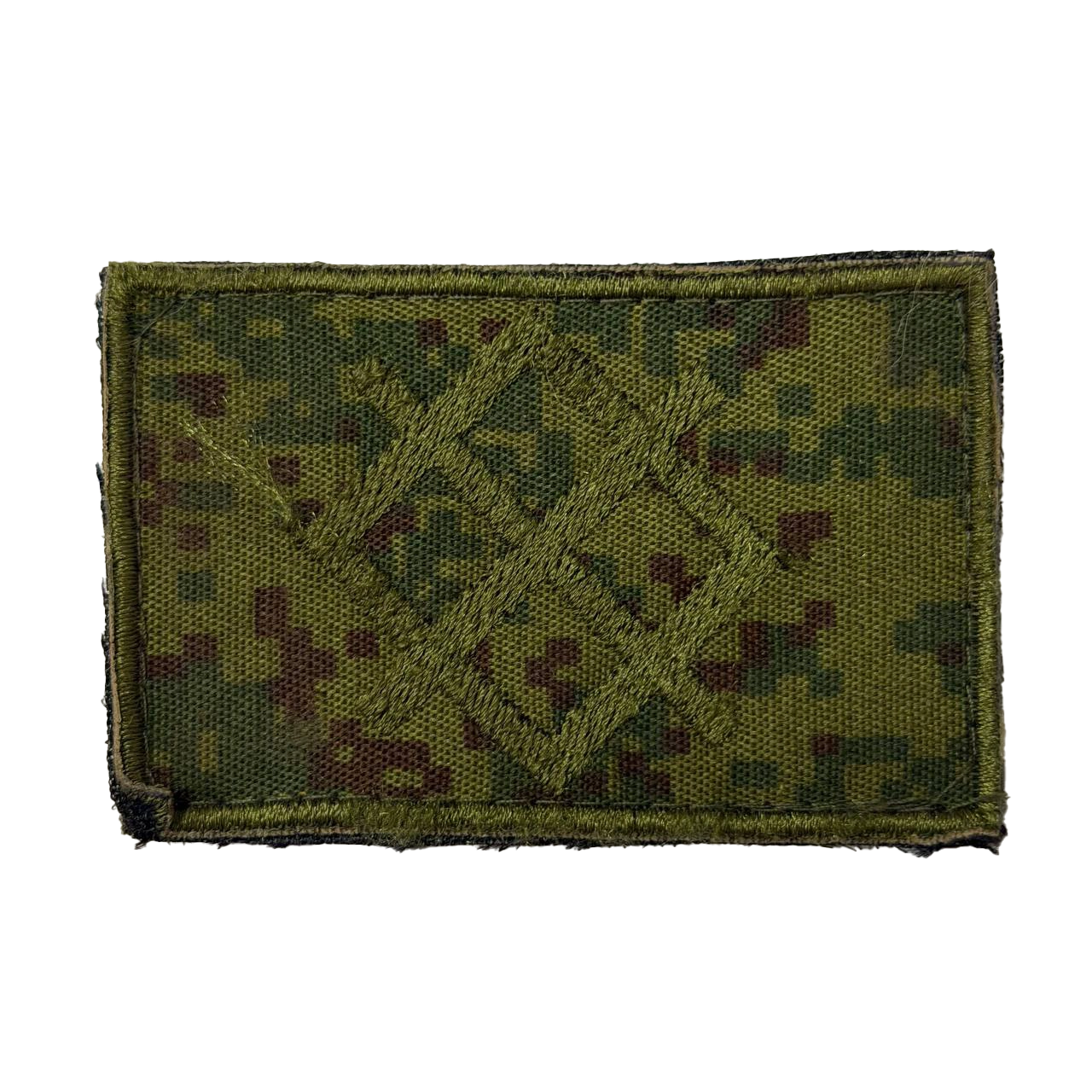 Combat Used Russian Figure Patch – Subdued Pixel Camouflage 1 Combat Used Russian Figure Patch – Subdued Pixel Camouflage, front view